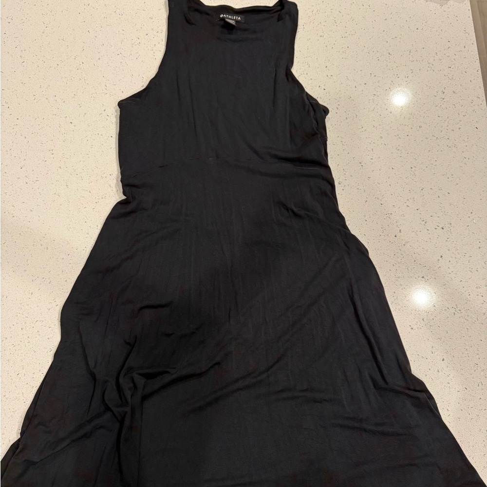 Athleta Black Backless Dress
